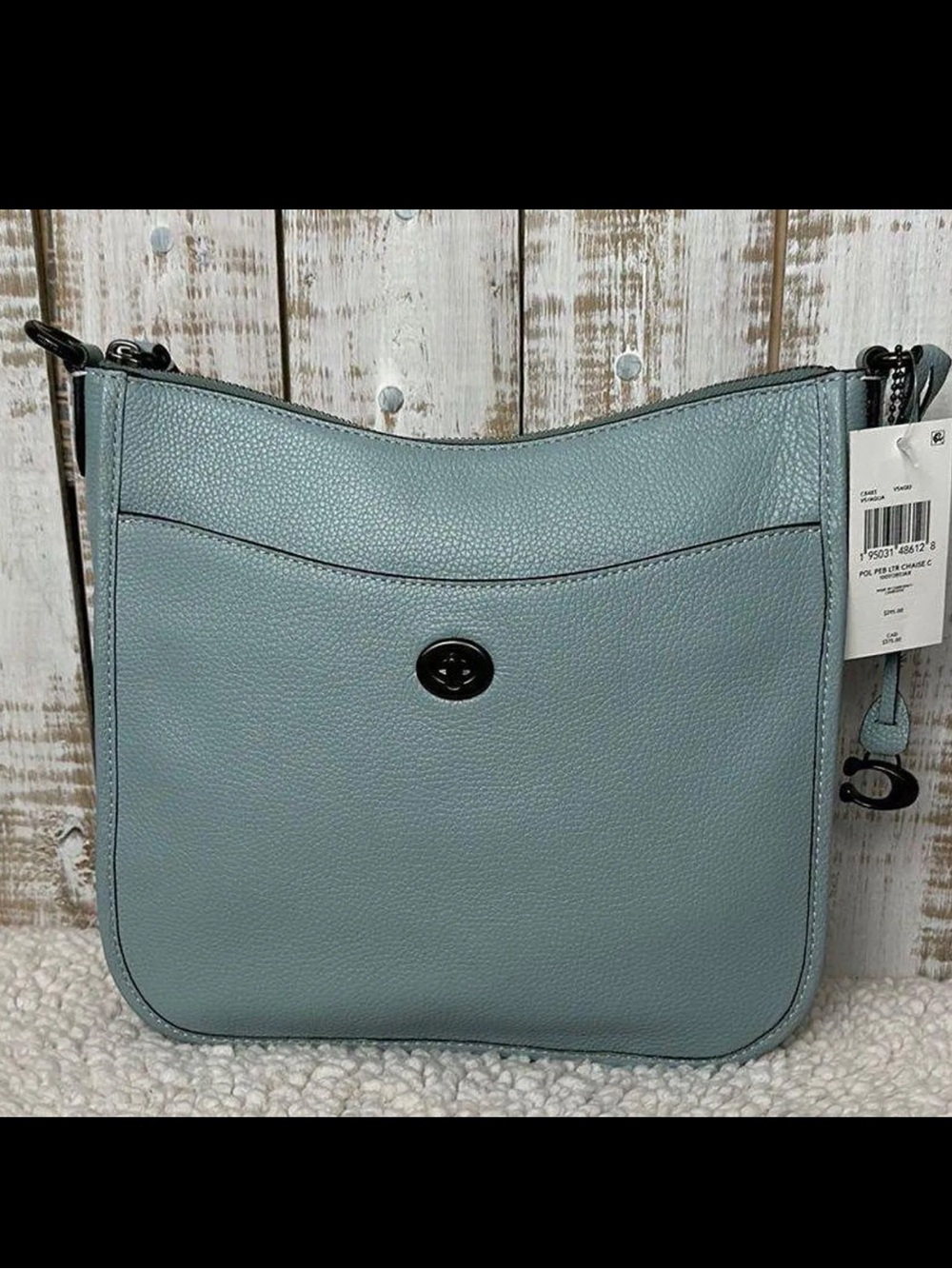 Coach Chaise Crossbody Bag Purse
Aqua New NWT